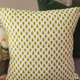 Forest.tree.green.red.white.pillow Covers.christmas Pillows.toss Pillows.slipcovers.lumbar Pillow.holiday Slipcovers.holiday Pillows.accents - thumbnail 3