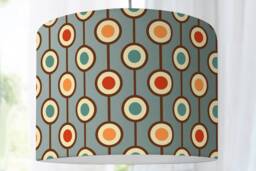Lampshade Graphic Pattern Bedroom Living Room Nursery Floor Lamp Retro Hippie 70S Colorful - thumbnail 1