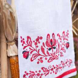Rushnyk, Ukrainian Embroidered Towel, Wedding Wedding Embroidered Runner, Decor, Gift - thumbnail 4