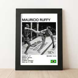 Mauricio Ruffy Mma Poster Brazilian Fighter Art Print - thumbnail 1