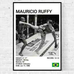 Mauricio Ruffy Mma Poster Brazilian Fighter Art Print - thumbnail 3