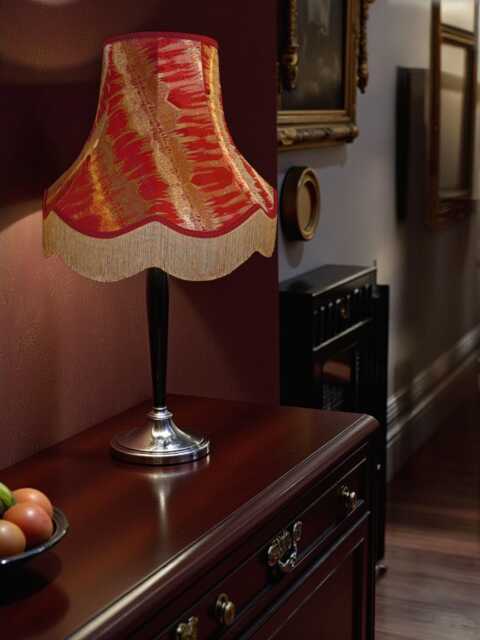 Aztec Inca Moroccan Fabric Lampshade With Gold Fringe Handmade For Ceiling Pendants Shades, Table & Floor Standard Lamp Shades - image 1