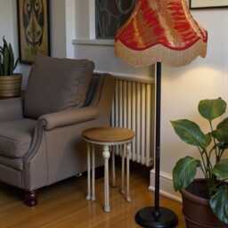 Aztec Inca Moroccan Fabric Lampshade With Gold Fringe Handmade For Ceiling Pendants Shades, Table & Floor Standard Lamp Shades - thumbnail 2
