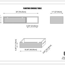 Floating Console Table/Entryway Table - thumbnail 2