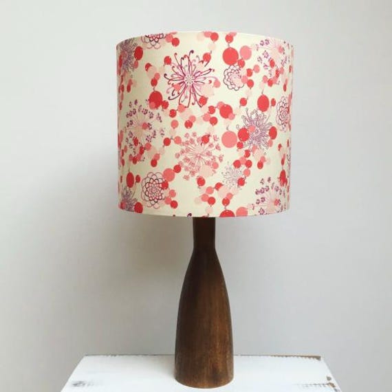 Lampshade, Lamp Shade, Liberty Lampshade, Pastel Floral Pink Vintage Fabric - image 1