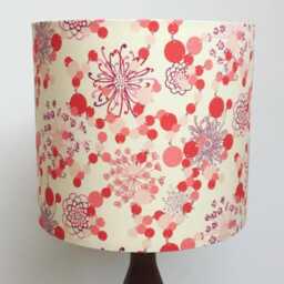 Lampshade, Lamp Shade, Liberty Lampshade, Pastel Floral Pink Vintage Fabric - thumbnail 2