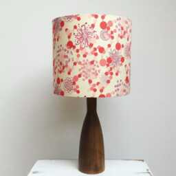 Lampshade, Lamp Shade, Liberty Lampshade, Pastel Floral Pink Vintage Fabric - thumbnail 1