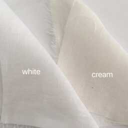 Set Of 3 Shabby Chic Washed 100% Linen Bedding, Duvet Cover With Pillowcases White/Off Beige - thumbnail 2
