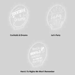 Engraved Acrylic Piece For Led Colour Changing Lamp - thumbnail 2