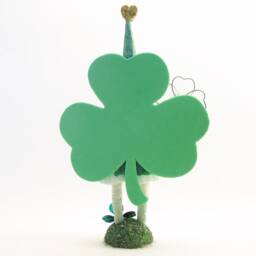 Spun Cotton Assorted Shamrock Girl - Saint Patrick's Day Figure - thumbnail 2
