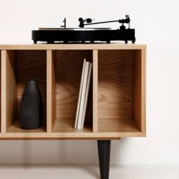 "Vinyl Record Cabinet Oak ""Marigold" - thumbnail 4