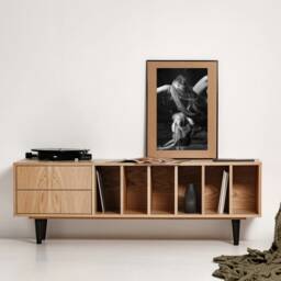 "Vinyl Record Cabinet Oak ""Marigold" - thumbnail 2