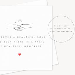 Beautiful Soul & Memories Card - Sympathy Gift For Friend Family Sending Love Grief Sorry Your Loss Motivation - thumbnail 2
