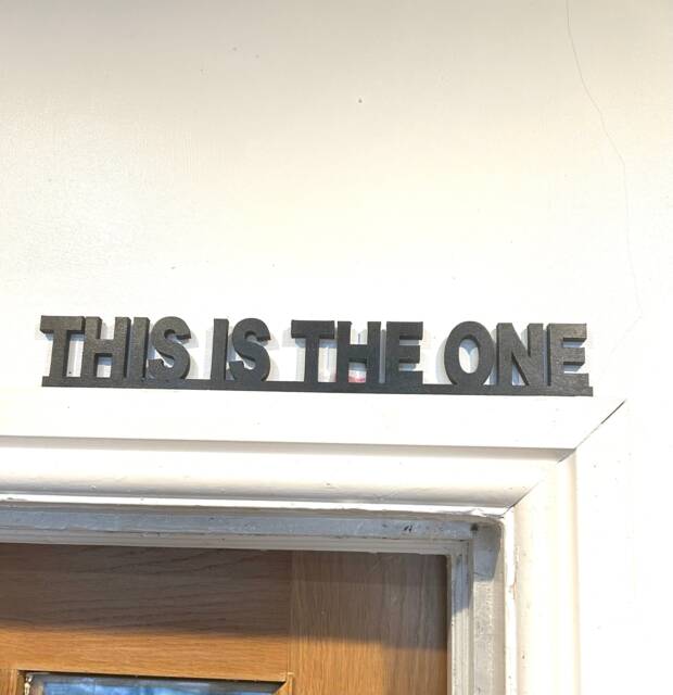 This Is The One Acrylic Door Frame Sign For Door Topper Great Gift The Stone Roses Fans