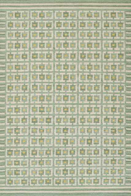 Handmade Swedish Kilim Rug Custom Scandinavian Wool Rug, Boho Minimalist Decor Bedroom Carpet - image 1
