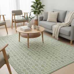 Handmade Swedish Kilim Rug Custom Scandinavian Wool Rug, Boho Minimalist Decor Bedroom Carpet - thumbnail 3