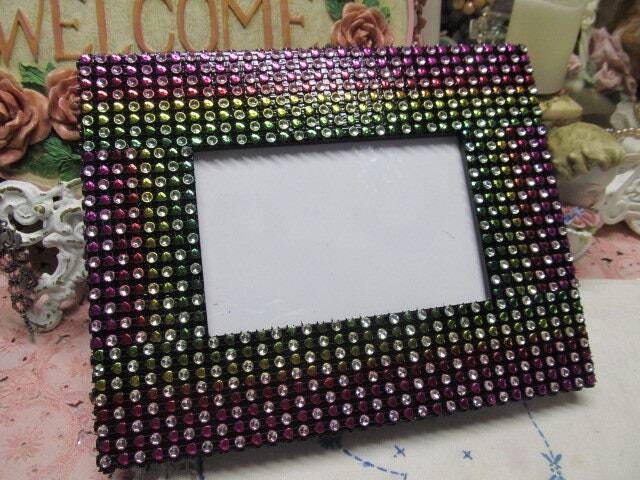 Sparkly Rainbow Ribbon On Black Photo Frame, Wooden, Hallmark Frame, Holds 4x6, Frames & Displays, Home Decor, Decor - image 1