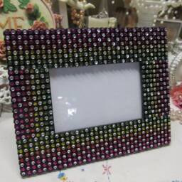 Sparkly Rainbow Ribbon On Black Photo Frame, Wooden, Hallmark Frame, Holds 4x6, Frames & Displays, Home Decor, Decor - thumbnail 2