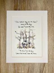 Charlie Mackesy Mounted Print - The Boy, Mole, Fox & Horse Book Page Art - thumbnail 1