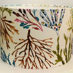 Cornish Seaweed Lampshade Coral Nautical Drum Shade - thumbnail 2
