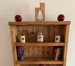 Bookcase Rustic Solid Wood Bookcase Bookshelf Display Shelves Pine Oak Handmade