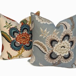 Schumacher Hothouse Mineral Floral Cushion Cover Pillow Double Sided - thumbnail 3