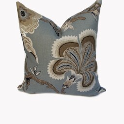 Schumacher Hothouse Mineral Floral Cushion Cover Pillow Double Sided - thumbnail 2