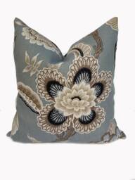 Schumacher Hothouse Mineral Floral Cushion Cover Pillow Double Sided - thumbnail 1