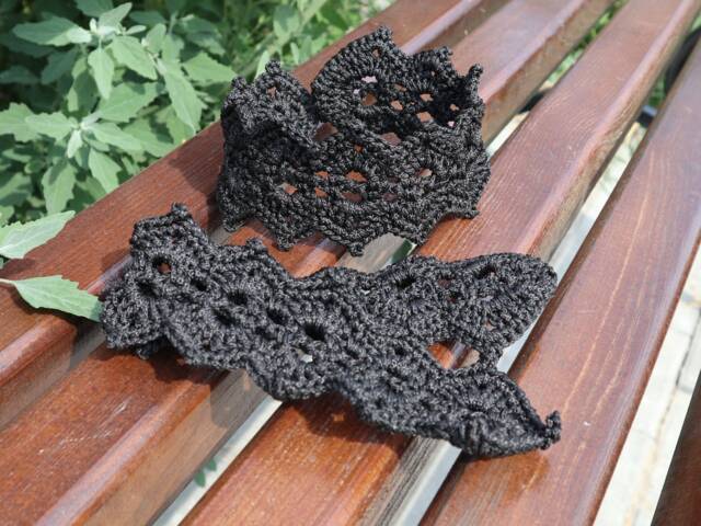 Black Tiebacks, Lace Curtain Tie Backs, Drapery, Custom Order Available - image 1