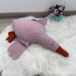 Personalized Goose Pillow Faux Fur Nursery Decor - thumbnail 4