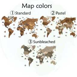 Wooden World Map Wall Art Push Pin Travel Housewarming Gift Decor Anniversary For Husband Birthday Home Decor - thumbnail 4