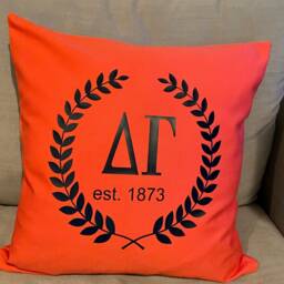 Delta Gamma Sorority 18x18 Throw Pillow/Dg Pillow/Delta Bid Day Gift - thumbnail 4