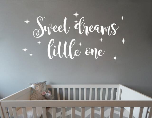 Sweet Dreams Little One Wall Decal, Vinyl, Sticker - Multiple Colors, Sizes & Quantities Available - image 1