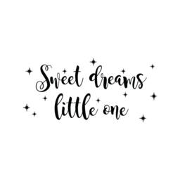 Sweet Dreams Little One Wall Decal, Vinyl, Sticker - Multiple Colors, Sizes & Quantities Available - thumbnail 2
