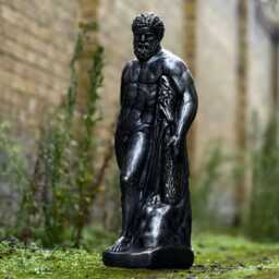 Stone Black Hercules Statue Concrete Greek Mythology Decor Handmade Figure Outdoor Garden Sculpture Strongman Yard Ornament Gift - thumbnail 3