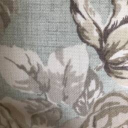 "Floral Cushion Cover Clarke & Genevieve Duck Egg Blue Cotton 16""-22" - thumbnail 2