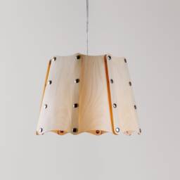 Nordic Style Pendant Light With Real Wood Veneer For Modern Interiors - thumbnail 2