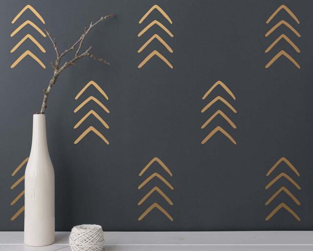 Arrow Wall Decals - Geometric Decals, Nursery Unique Vinyl Modern - image 1