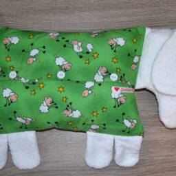 Sheep Pillow, Lamb Sheep Name Pillow in Shape, Baptism Sheep, Birth Handmade - thumbnail 2