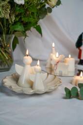 Christmas Angel Soy Wax Candle Set Hand-Poured Holiday Decor - thumbnail 1