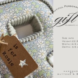 Liberty London Fabric Letters Personalised Nursery Name Sign - Handmade Baby Gift Bespoke Print Kids Room Decor - thumbnail 2
