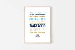 Bluey Quotes Wall Art Print Poster Bandit Chilli Bingo Family - thumbnail 1