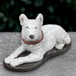 Concrete German Dog Sculpture Outdoor Figurine Cement Ornament Handmade Shepherd Front Door Decoration Dog Lover Gift - thumbnail 3