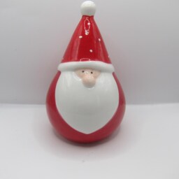 Red 13cm Nordic Ceramic Gonk Father Xmas Santa Decoration - thumbnail 3