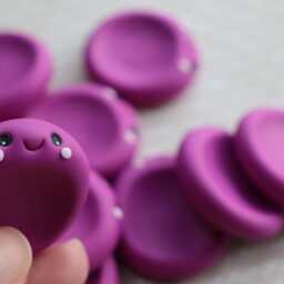 Polymer Clay Worry Stone Anxiety Relief Pocket Buddy - thumbnail 4