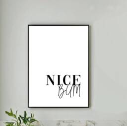 Toilet Wc Quote Print, Black & White Bathroom Wall Art, Decor Fun Poster Cheeky Typography Quote A5, A4, A3, A2 - thumbnail 1