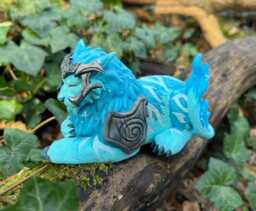 Blue Ghost Of The Pridemother Feral Druid 17cm 3D Printed Figure