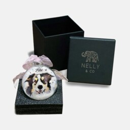 Personalised - Custom Pet Bauble. Glass Christmas Photo. Dog, Cat, Rabbit, Bird, Horse & More - thumbnail 3