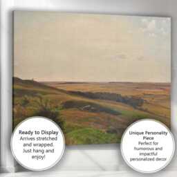 Rolling Countryside Panorama Serene Rural Landscape Canvas Wall Art Print Decor Picture Ready To Hang - thumbnail 3