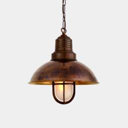 Tirana Deck Industrial Cage Pendant Light 11.8'' - 30cm
